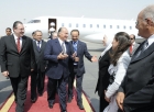 His Highness the Aga Khan greeting leaders of the Ismaili Community and the AKDN in Syria, upon his arrival at Damascus Airport.